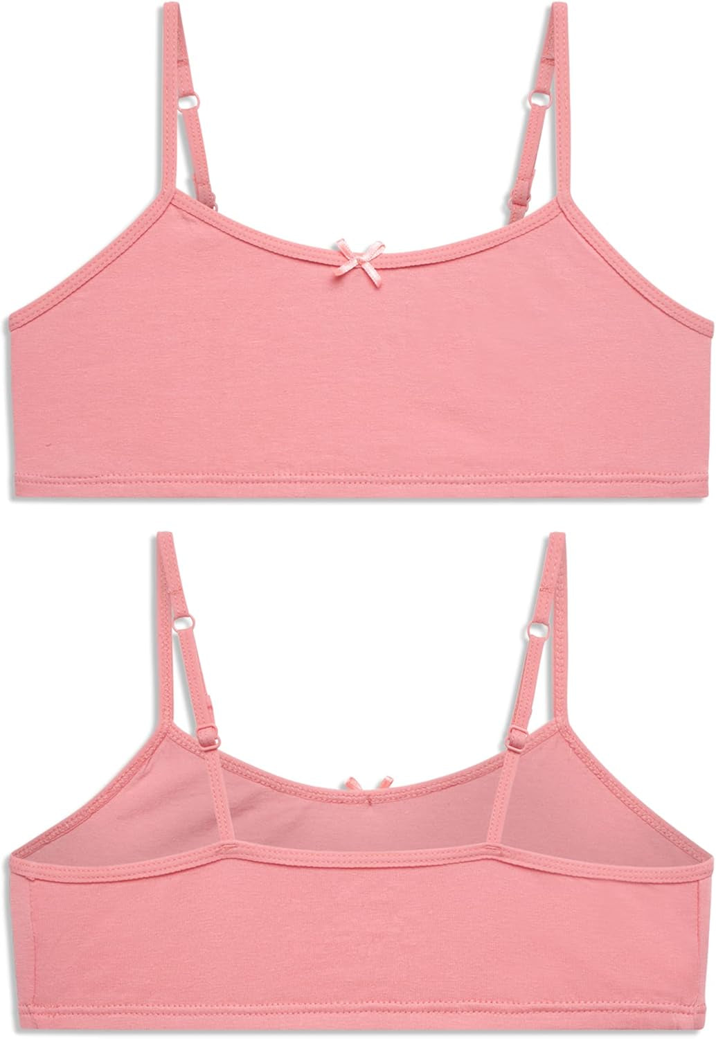 Girls' Joelle Training Bra – 10 Pack Stretch Cotton Cami Bralette (7-14)